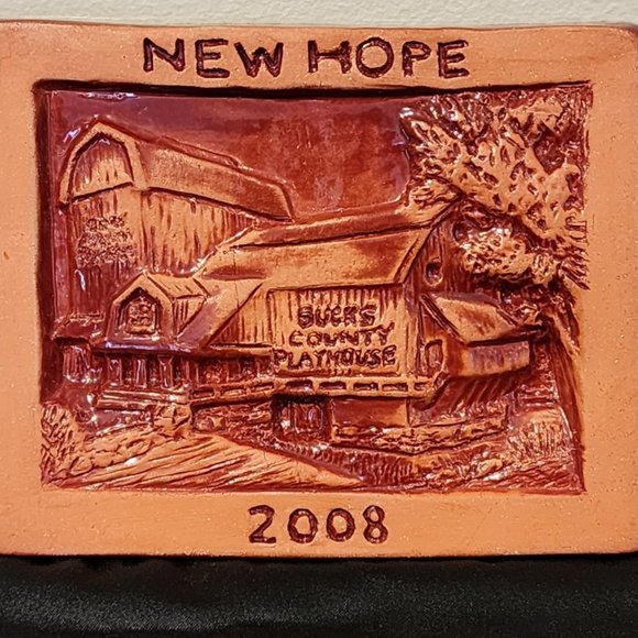 Vintage New Hope PA Tile Limited Edition by Linda Stapleford